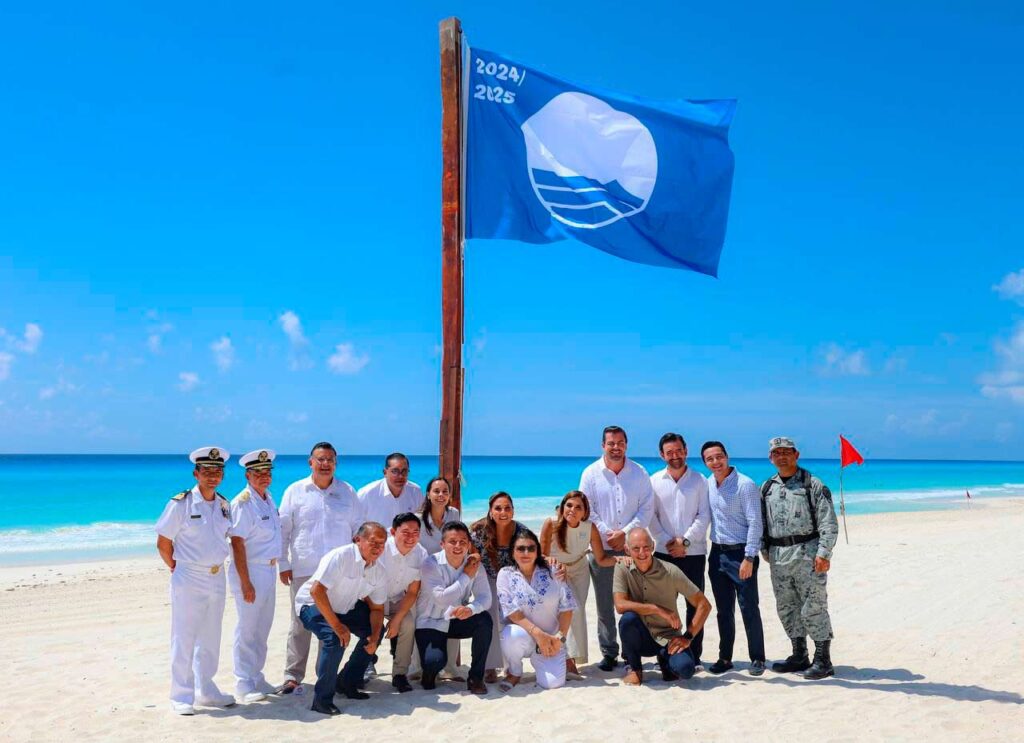 Certificación blue flag en playa de cancun